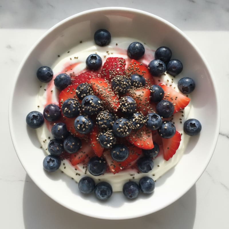 Silky Greek Yogurt Protein Parfait with Berries