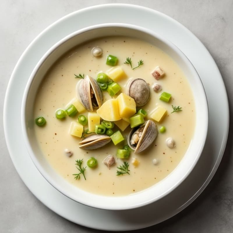 Creamy Clam Chowder with Fresh Dill