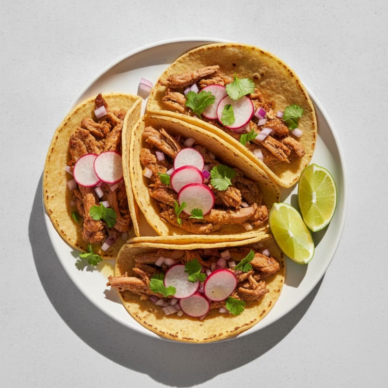 Slow-Cooked Pork Carnitas Tacos