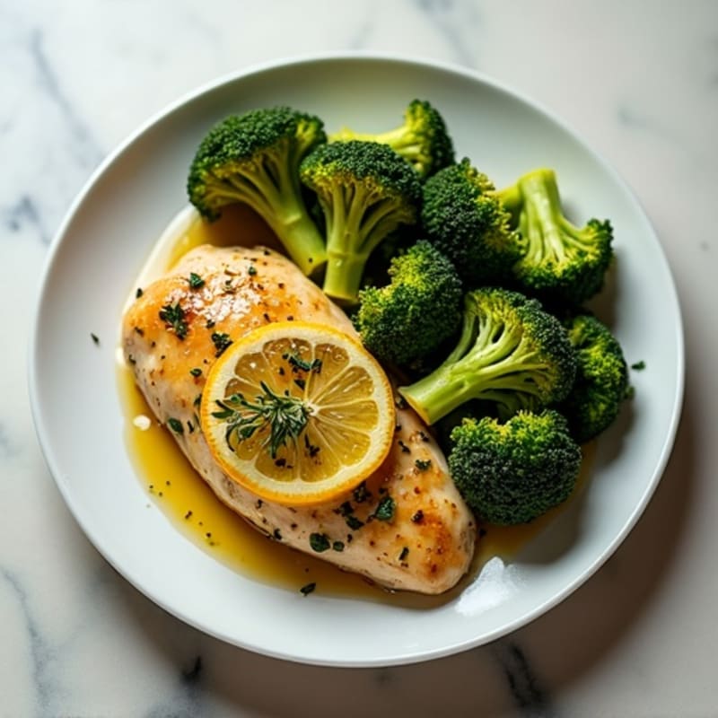 Sheet Pan Lemon Herb Chicken with Roasted Broccoli