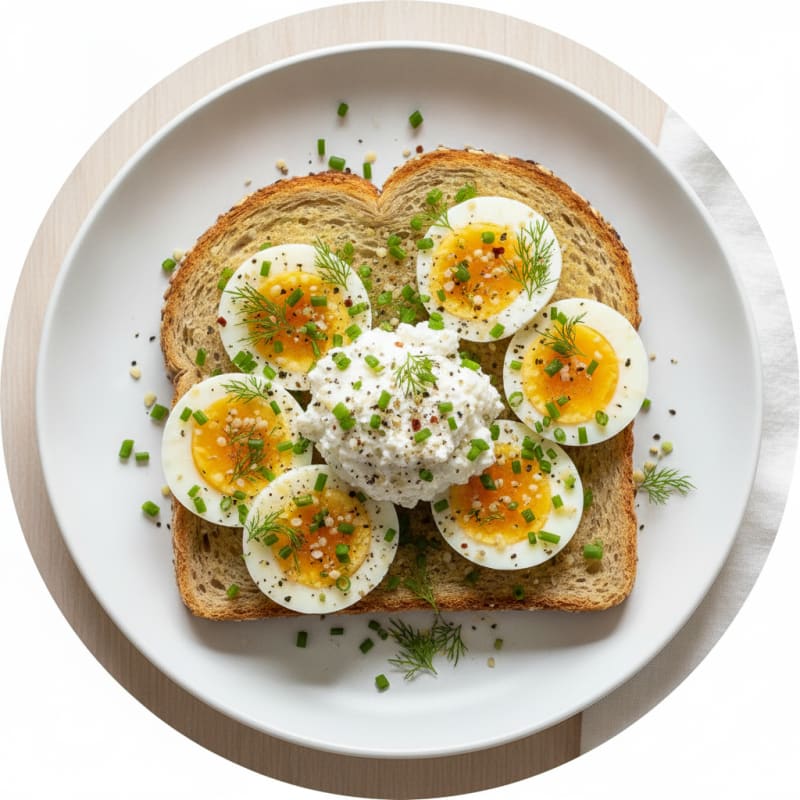 Protein-Packed Herbed Egg & Sprouted Toast