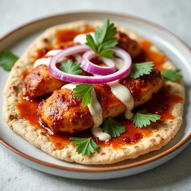 BBQ Ranch Chicken Whole Wheat Crispy Flatbread