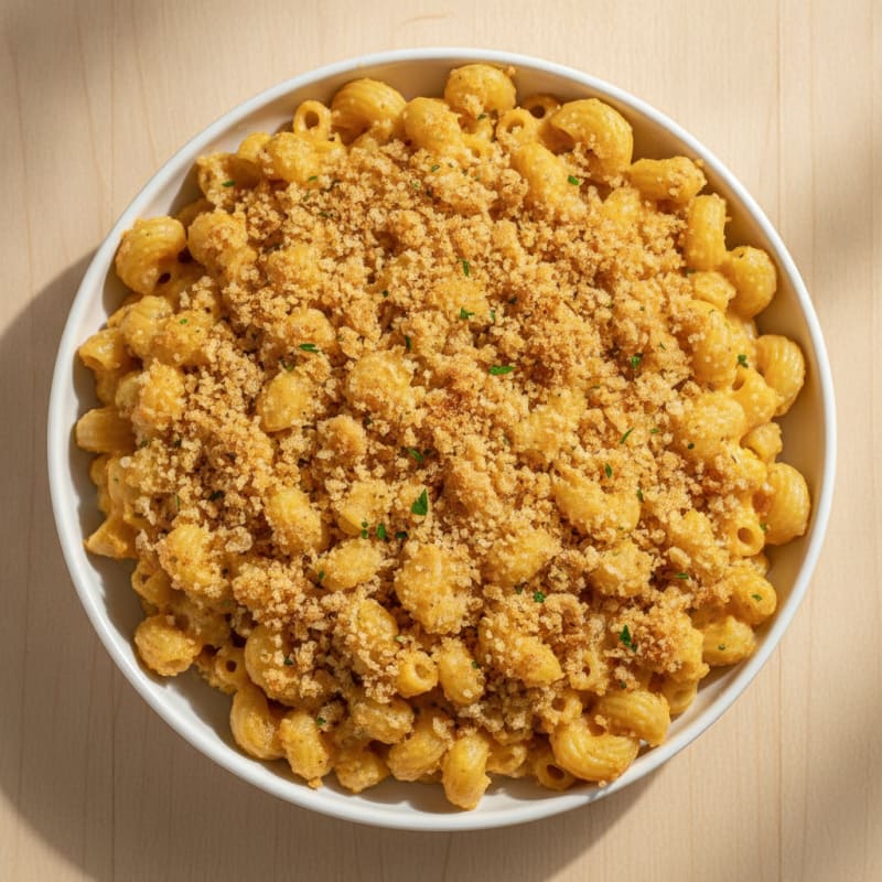 Baked Macaroni and Cheese with Toasted Breadcrumbs