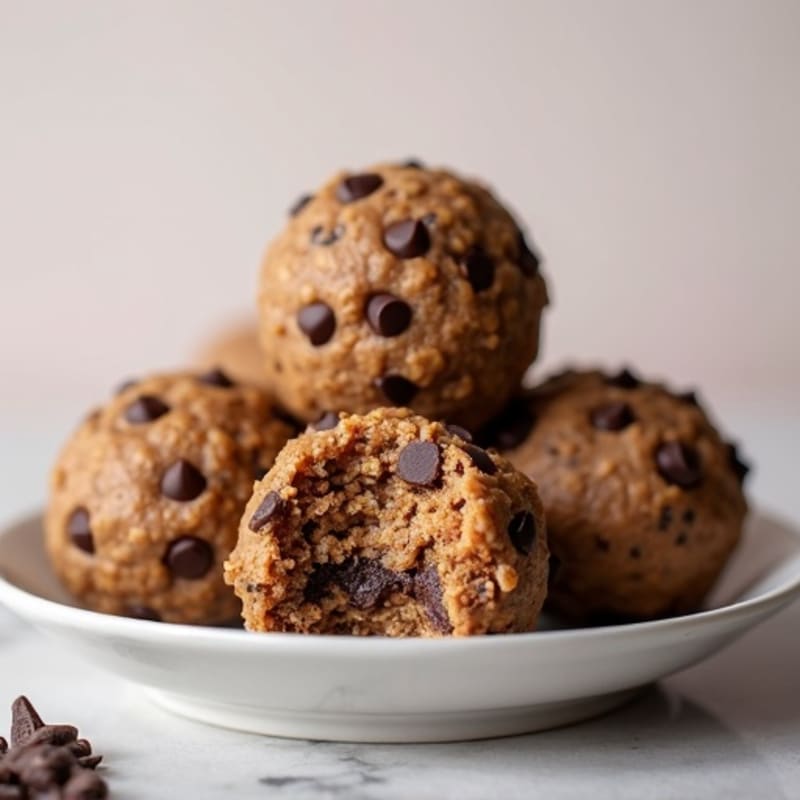 No-Bake Chocolate Chip Protein Cookie Dough Bites