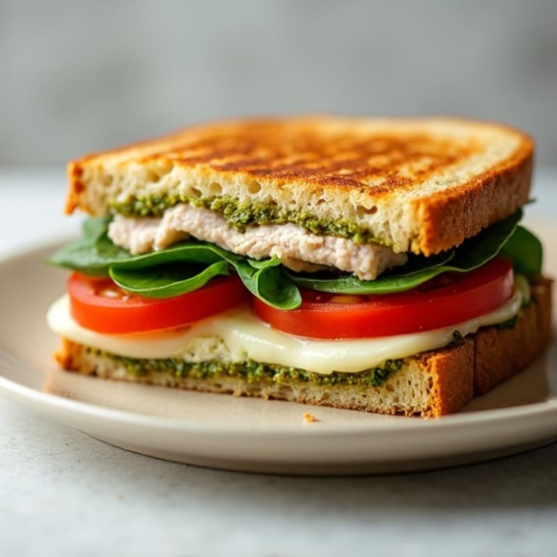 Turkey Pesto Grilled Sandwich