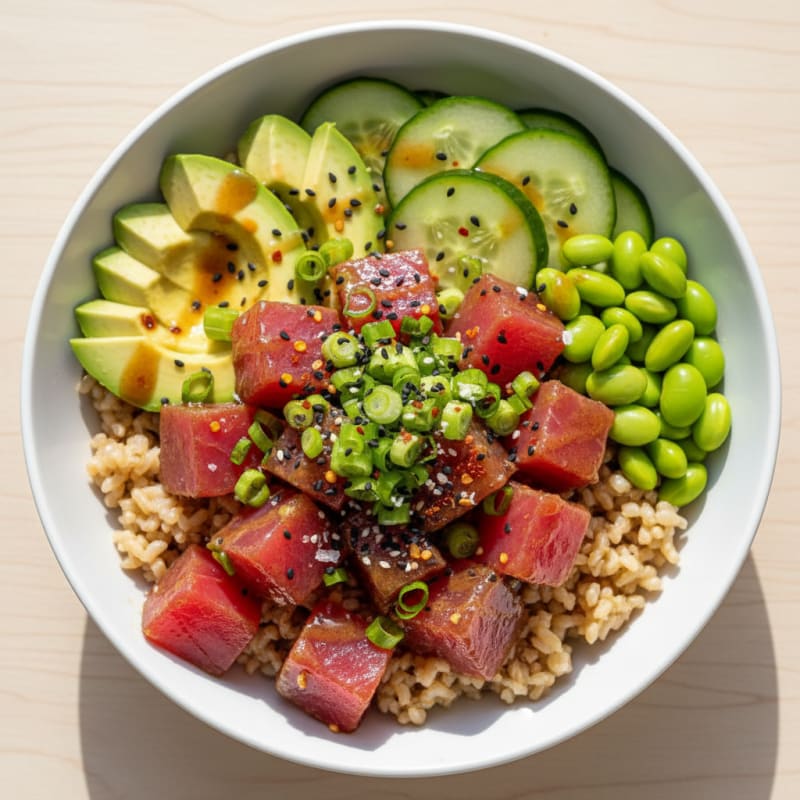 Zesty Hawaiian Tuna Poke Bowl