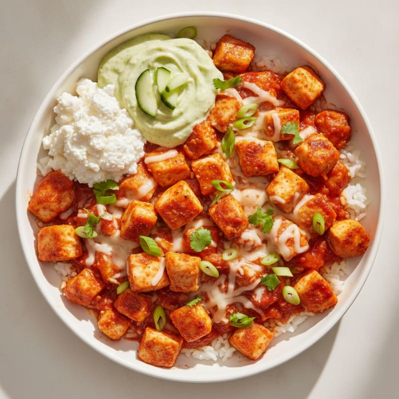 Spicy Chicken Skillet with Lime Yogurt