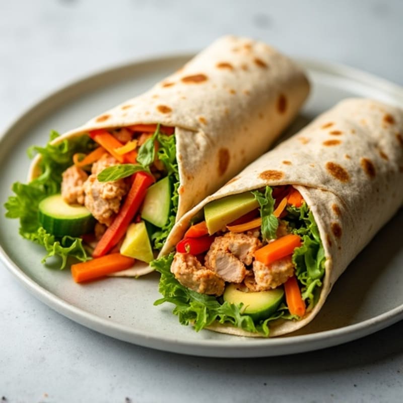 Fresh Spicy Tuna Wraps