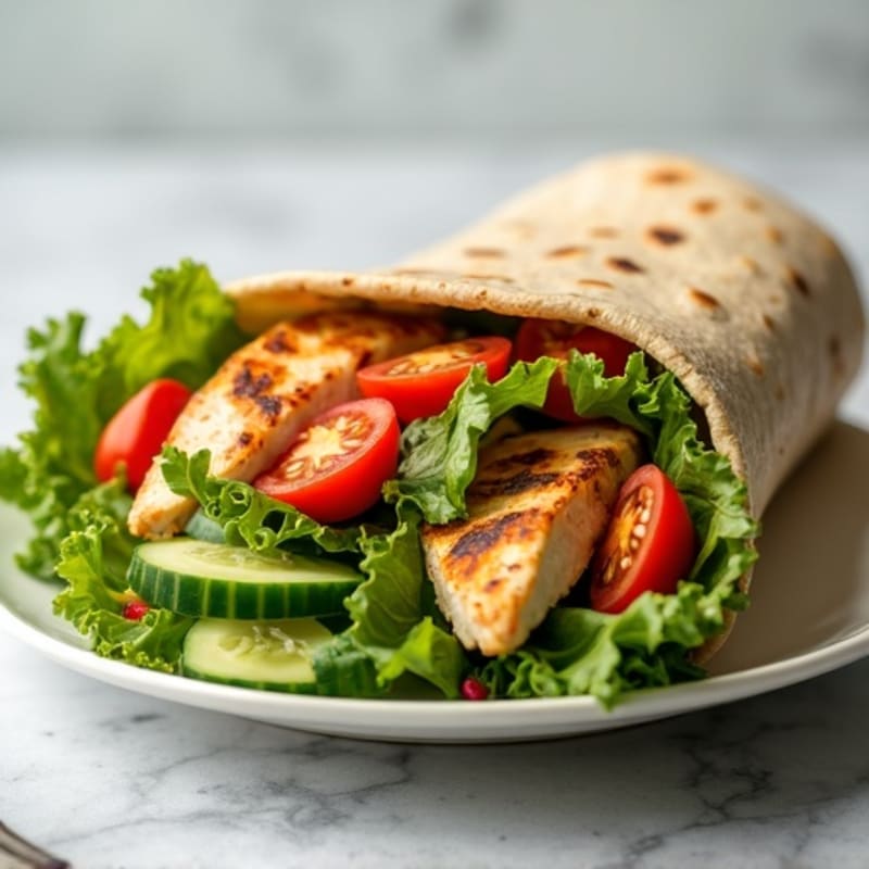 Grilled Chicken Fresh Veggie Wrap