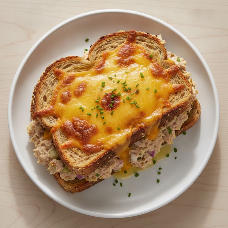 Grown-Up Tuna Melt with Sharp Cheddar