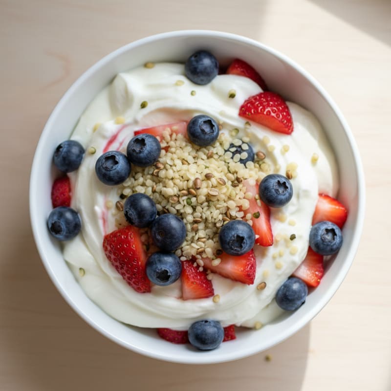 Creamy Greek Yogurt Protein Parfait with Berries