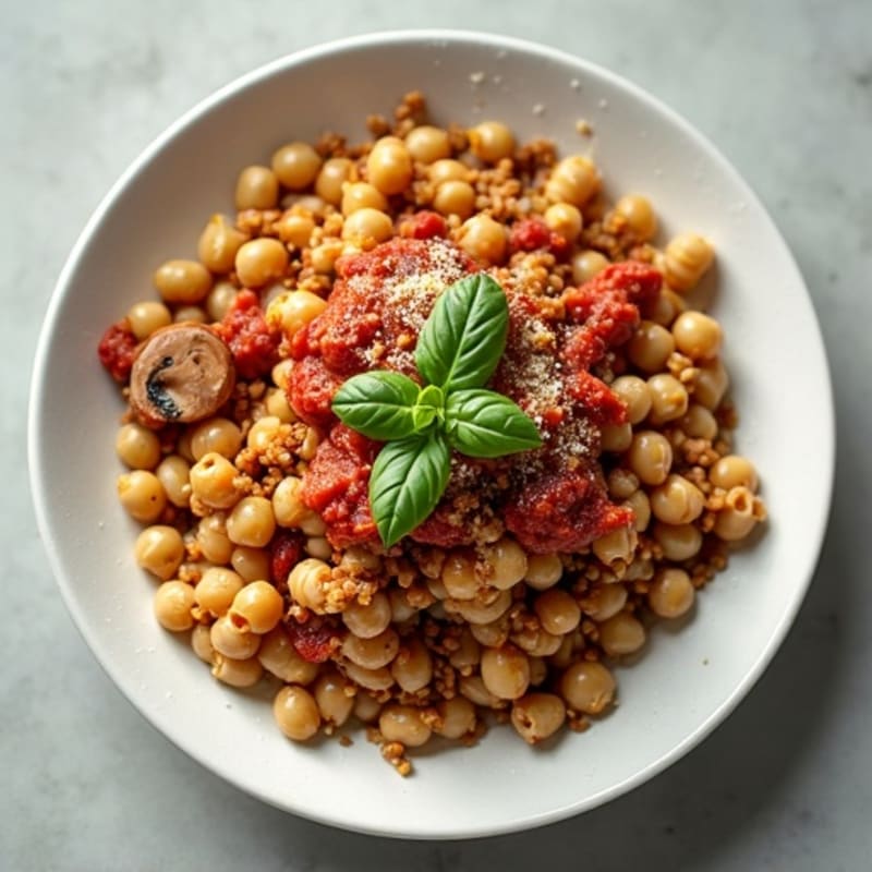 Hearty Umami Mushroom Ragu with Lentil Pasta