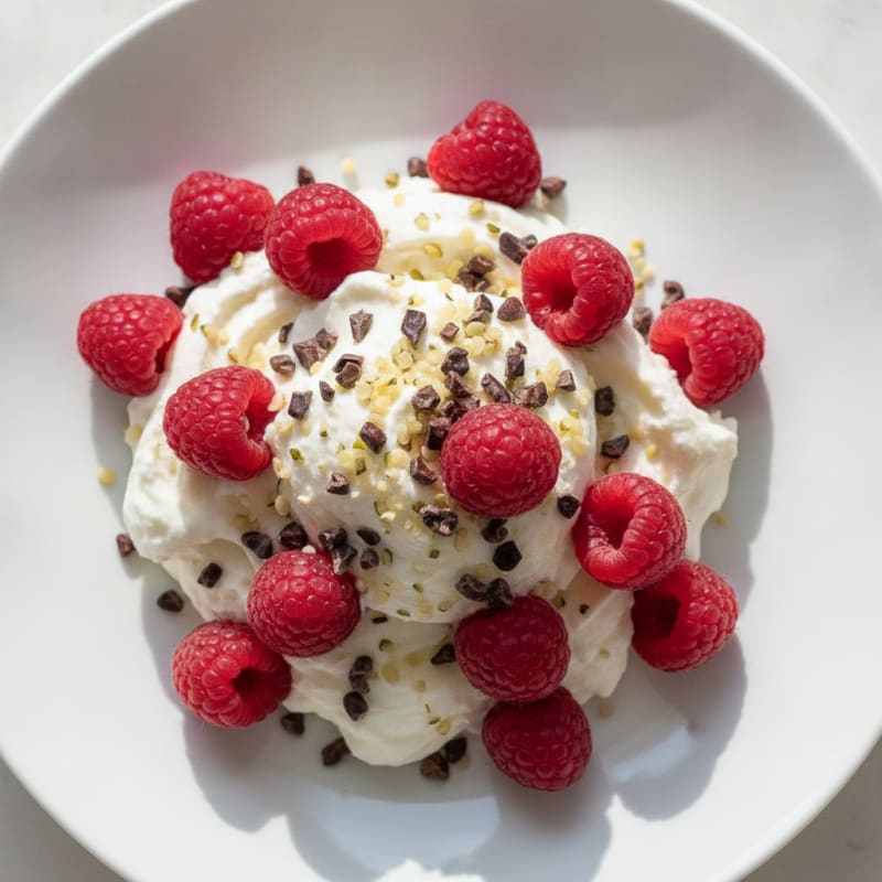 Silky Greek Yogurt Protein Mousse with Berries