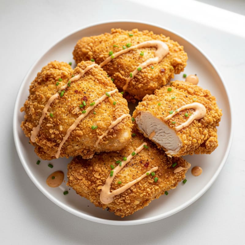 Crispy Buttermilk Fried Chicken Thighs