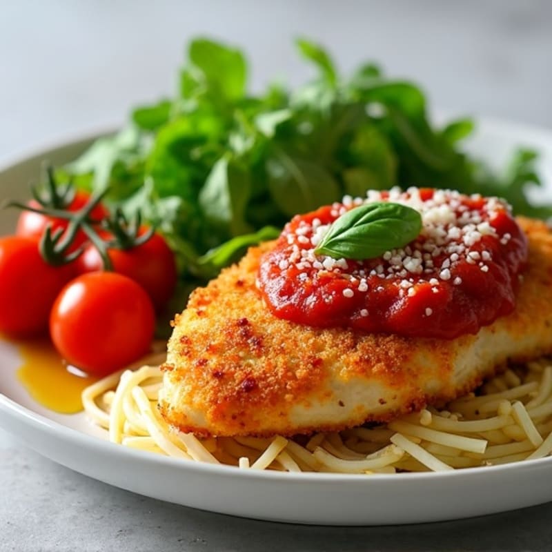 Crispy Baked Chicken Parmesan with Fresh Herbs