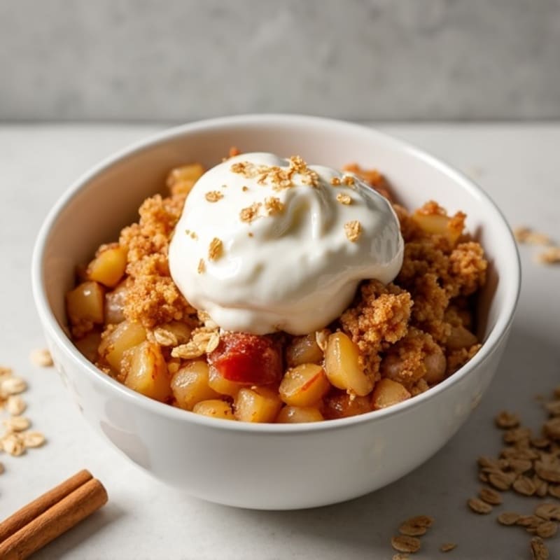 Cinnamon-Spiced Apple Oat Crumble