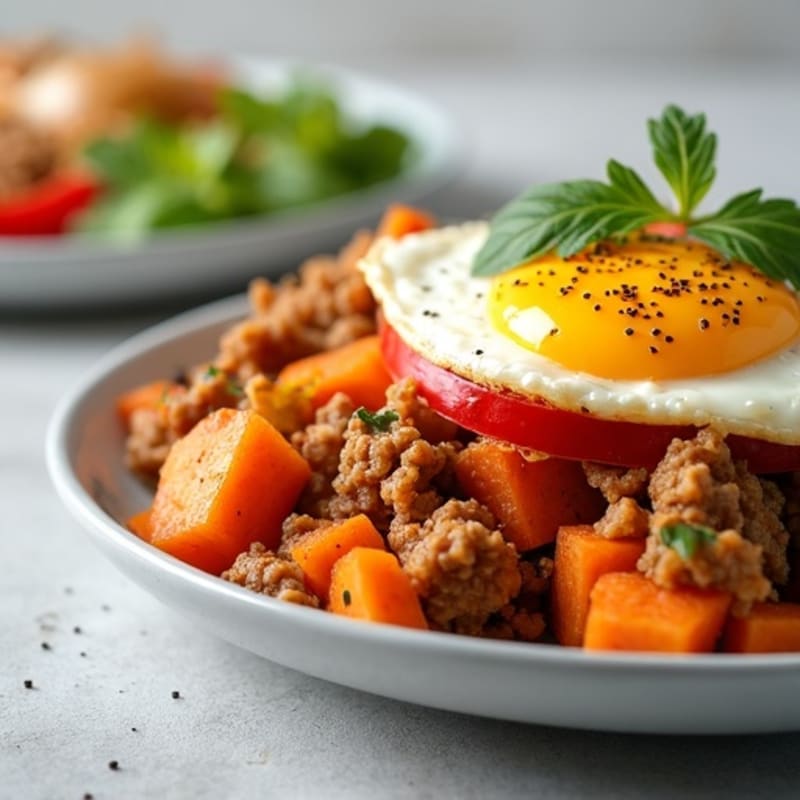 Hearty Ground Turkey and Sweet Potato Hash