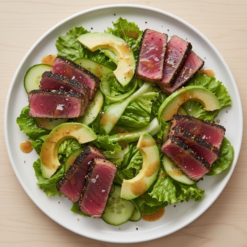Seared Tuna and Avocado Salad