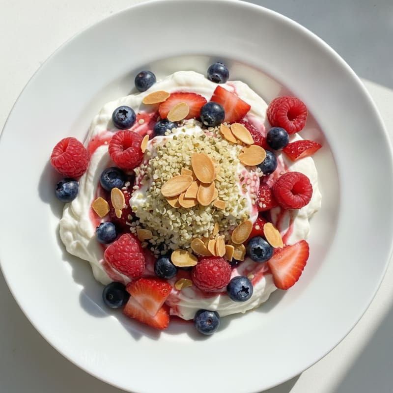Creamy Greek Yogurt Protein Parfait with Mixed Berries