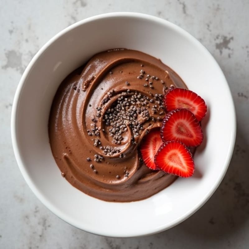 Chocolate Protein Mousse with Chia Seeds