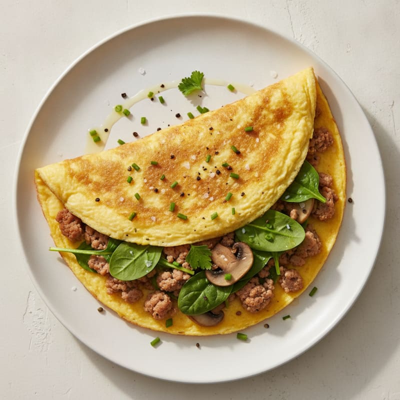 Two Egg Omelet with Herbs