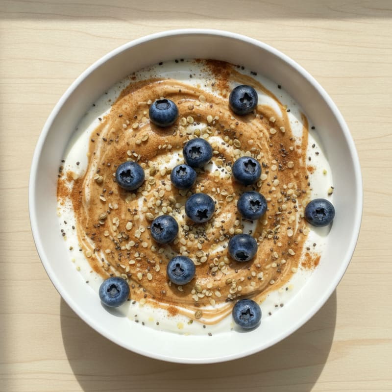 Peanut Butter Swirl Yogurt Bowl