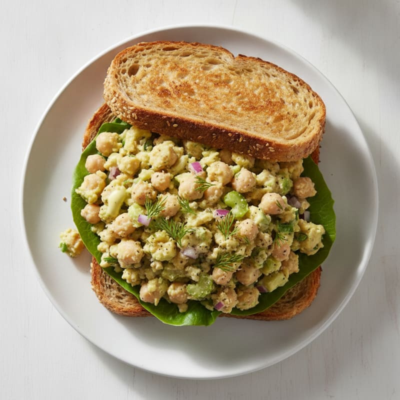 Chickpea Salad Sandwich with Dill