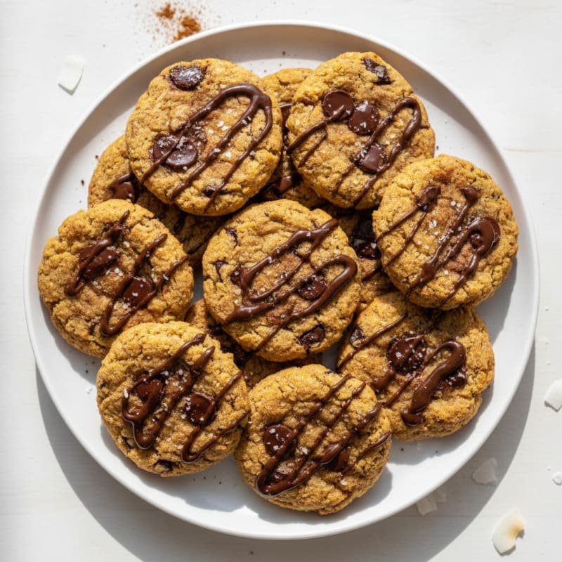 Baked Plantain Protein Breakfast Cookies