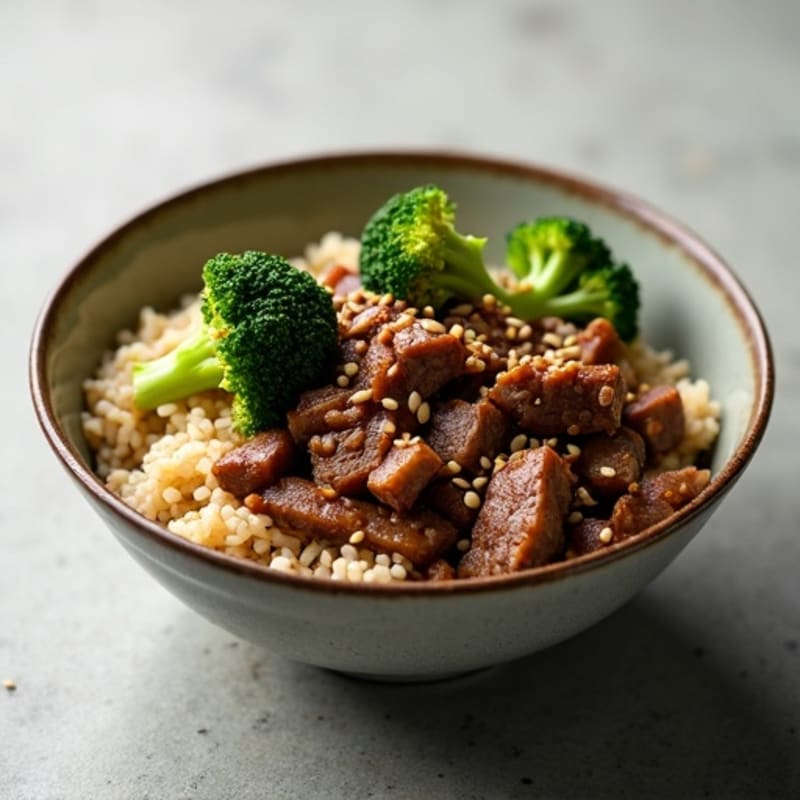 Stir-Fried Beef and Broccoli Rice Bowl