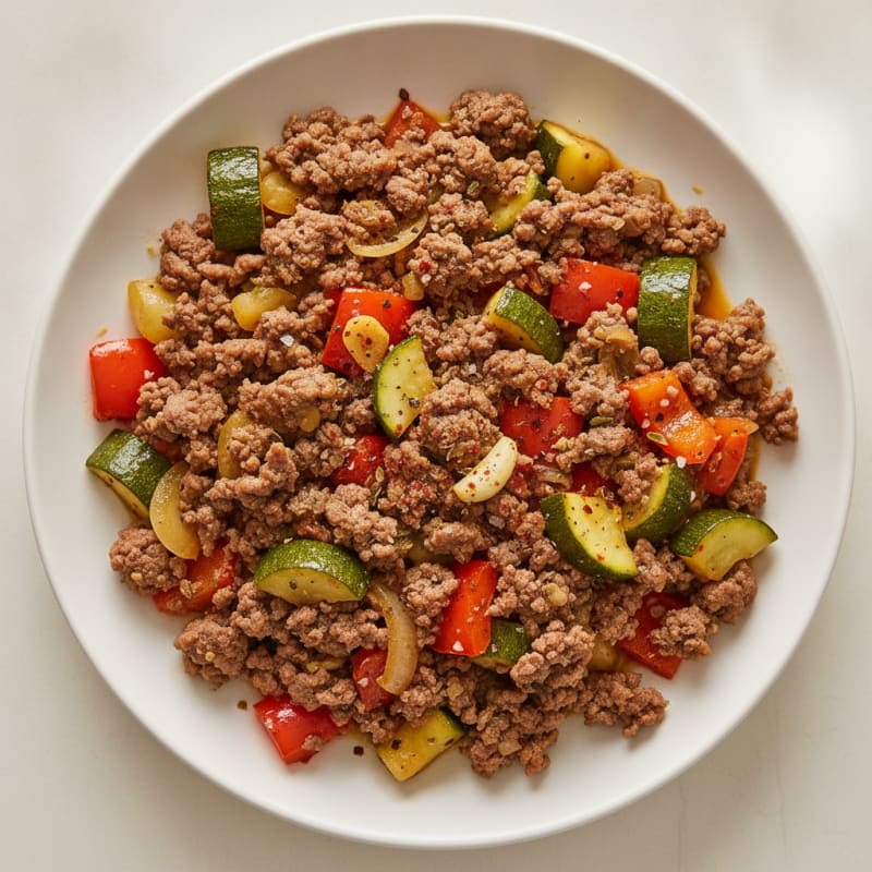 Savory Ground Beef Skillet with Vegetables