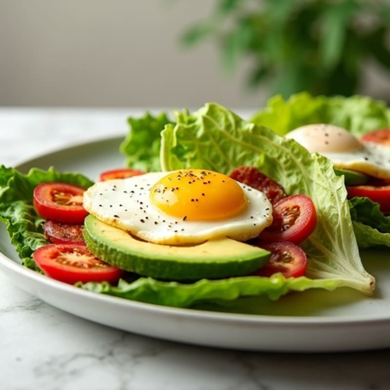 Crispy BLT Lettuce Wraps with Creamy Avocado