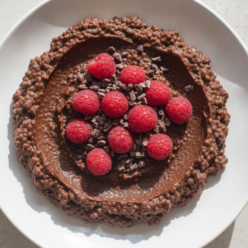 Chocolate Protein Pudding with Chia Seeds