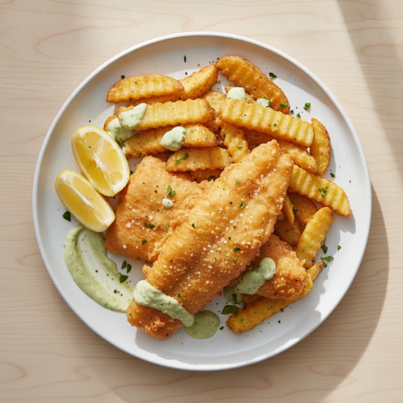 Classic Beer-Battered Fish and Chips
