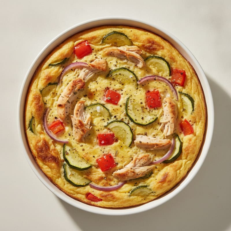 Chicken and Egg Frittata with Roasted Vegetables