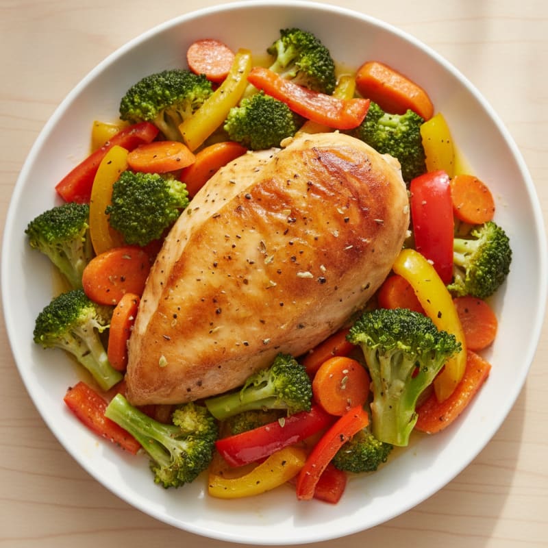 Lemon Herb Roasted Chicken with Vegetables