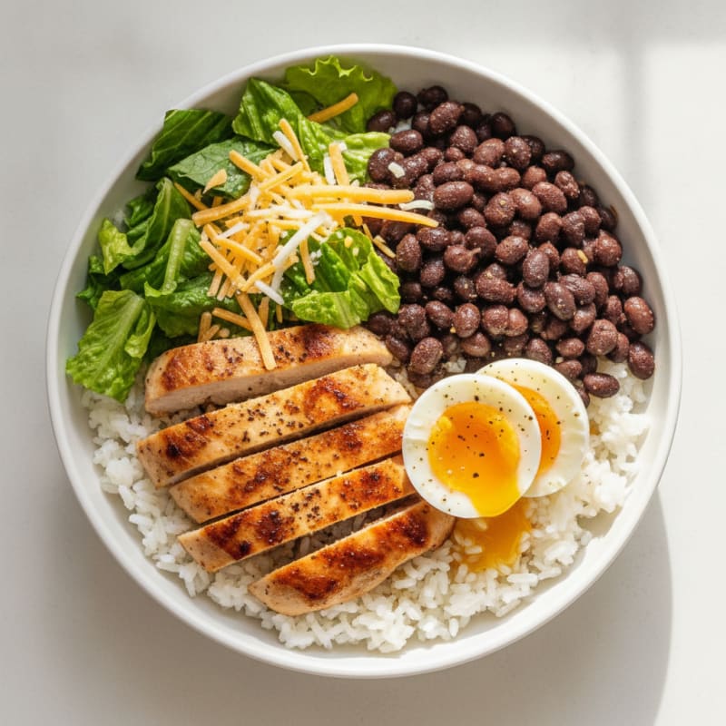 Chicken and Black Bean Rice Bowl