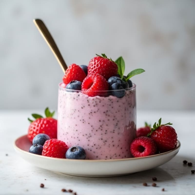 Creamy Berry Chia Pudding