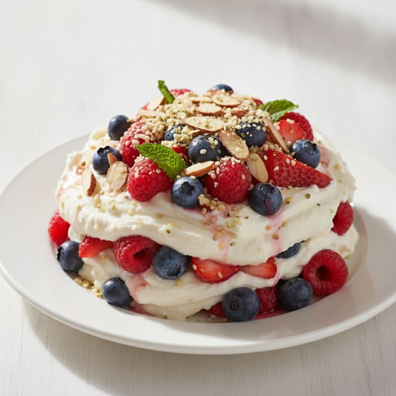 Creamy Greek Yogurt Parfait with Mixed Berries and Protein Crunch
