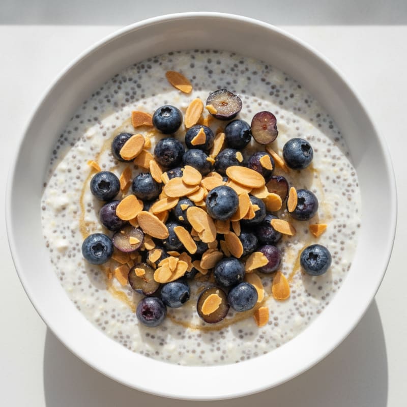 Berry Almond Chia Seed Pudding