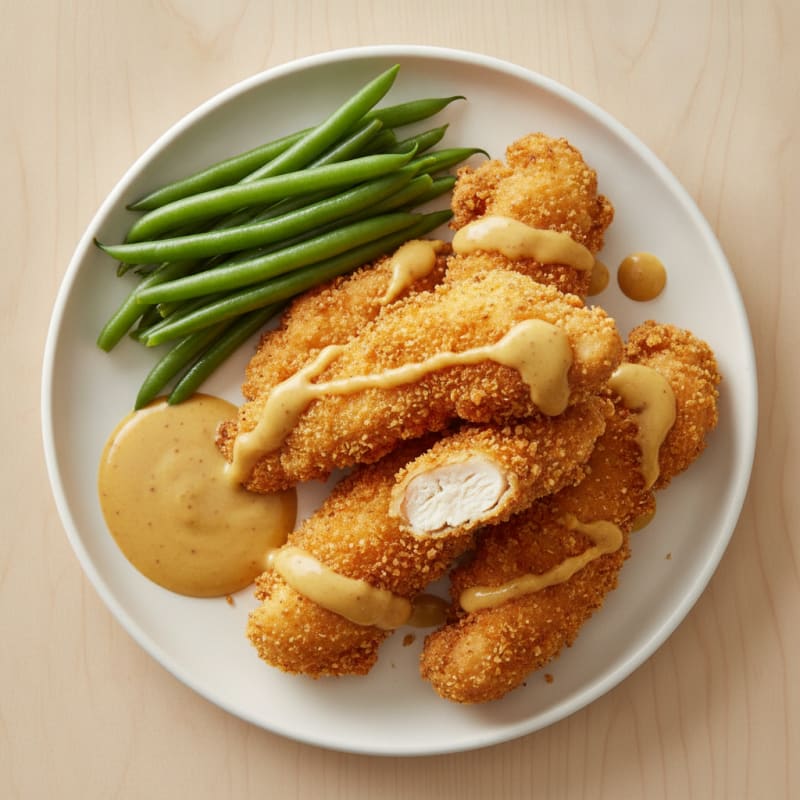 Buttermilk Fried Chicken with Honey Mustard