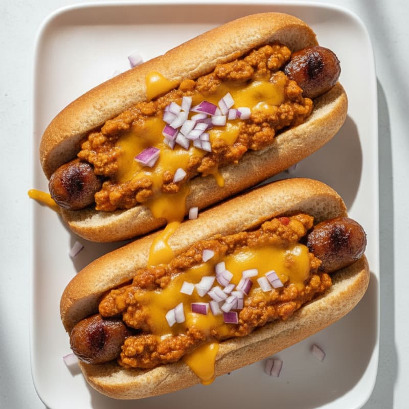 Classic Chili Cheese Hot Dogs