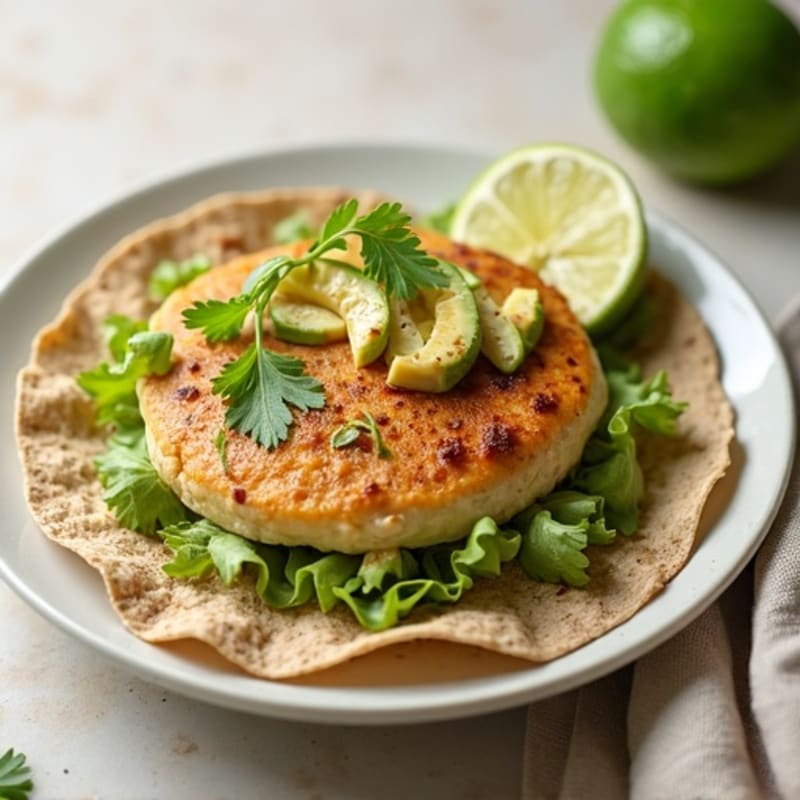 Creamy Avocado Chicken with Crunchy Tortilla