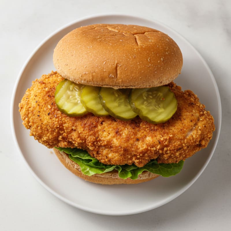Buttermilk Fried Chicken Sandwich with Pickles