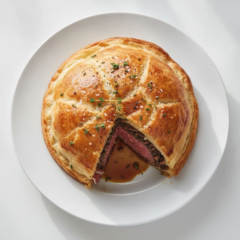 Beef Wellington with Mushroom Duxelles