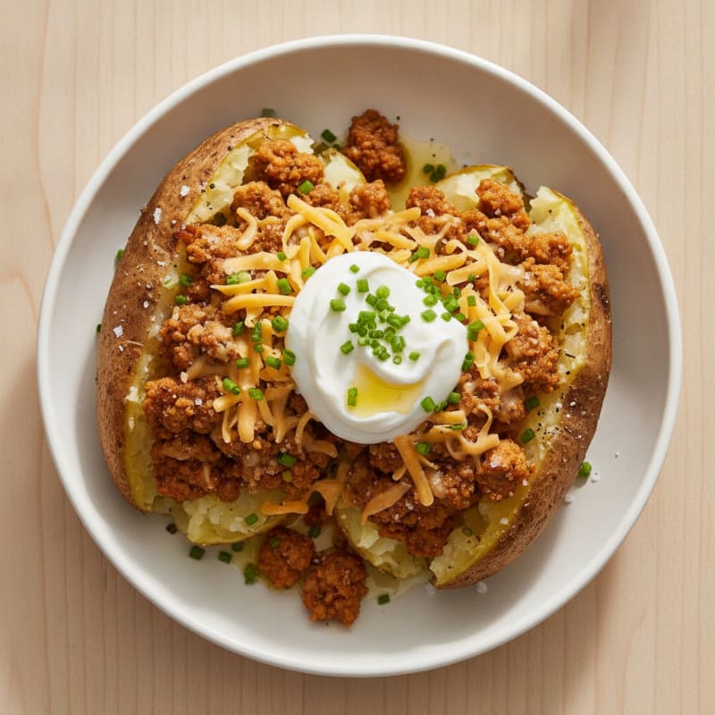 Loaded Baked Potatoes with Chives