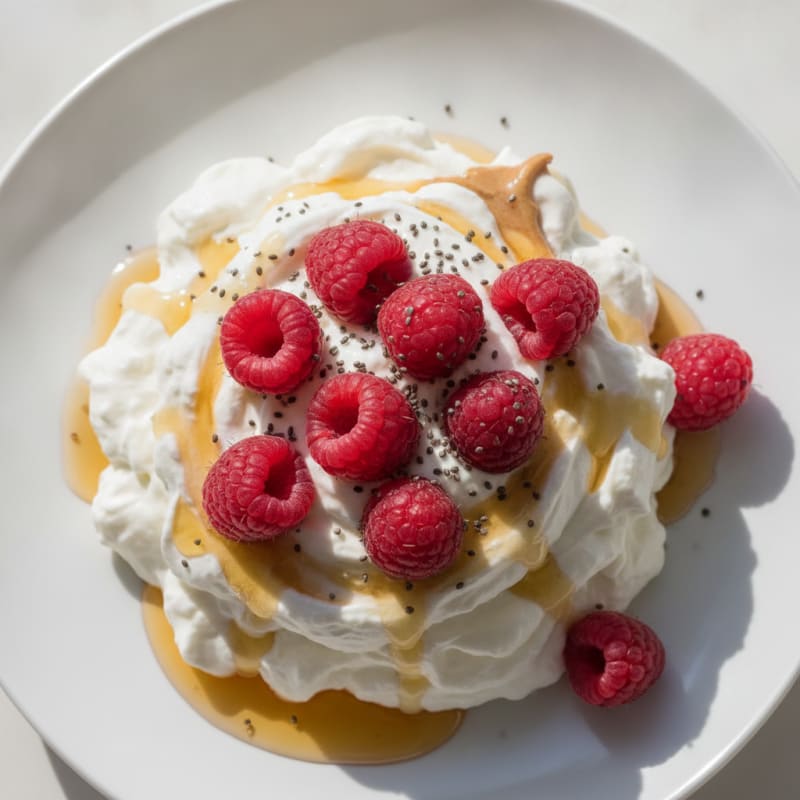 Silky Greek Yogurt Protein Mousse with Berries