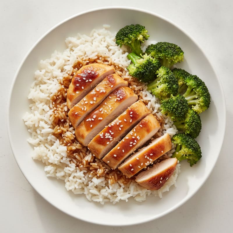 Teriyaki Glazed Chicken with Sesame Rice
