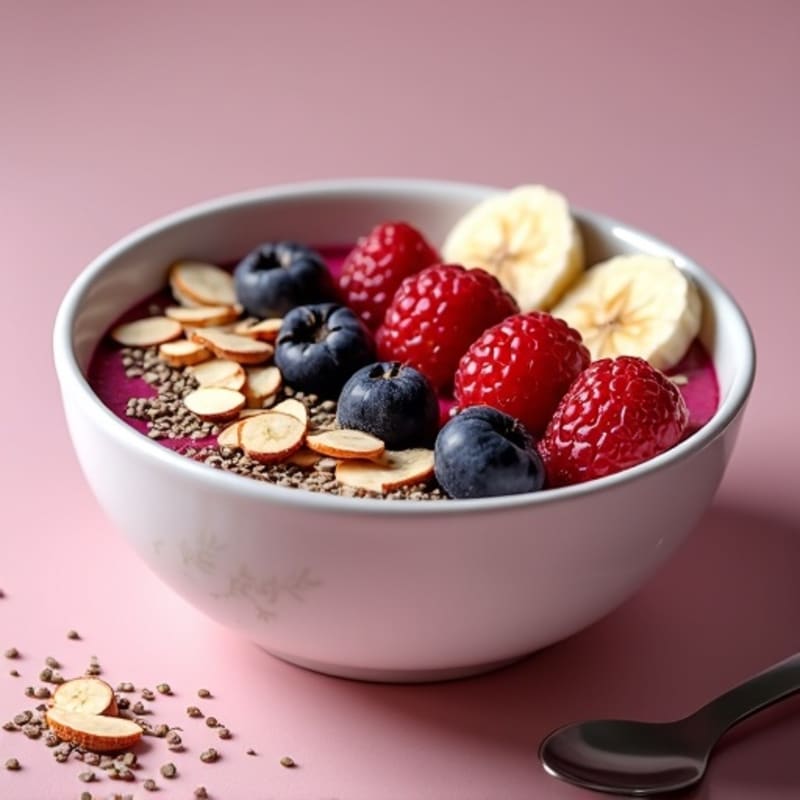 Fresh Berry Protein Smoothie Bowl