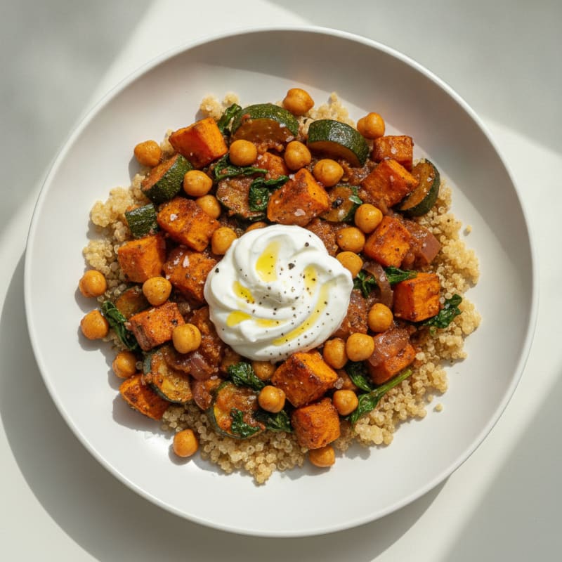 Roasted Vegetable and Chickpea Tagine