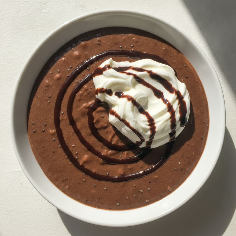 Silky Chocolate Protein Pudding with Greek Yogurt